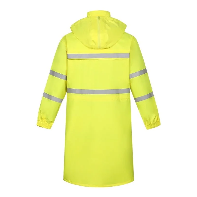 Customized Adult Long Reflective Raincoat Rain Breathable Wear-resistant Waterproof Raincoat