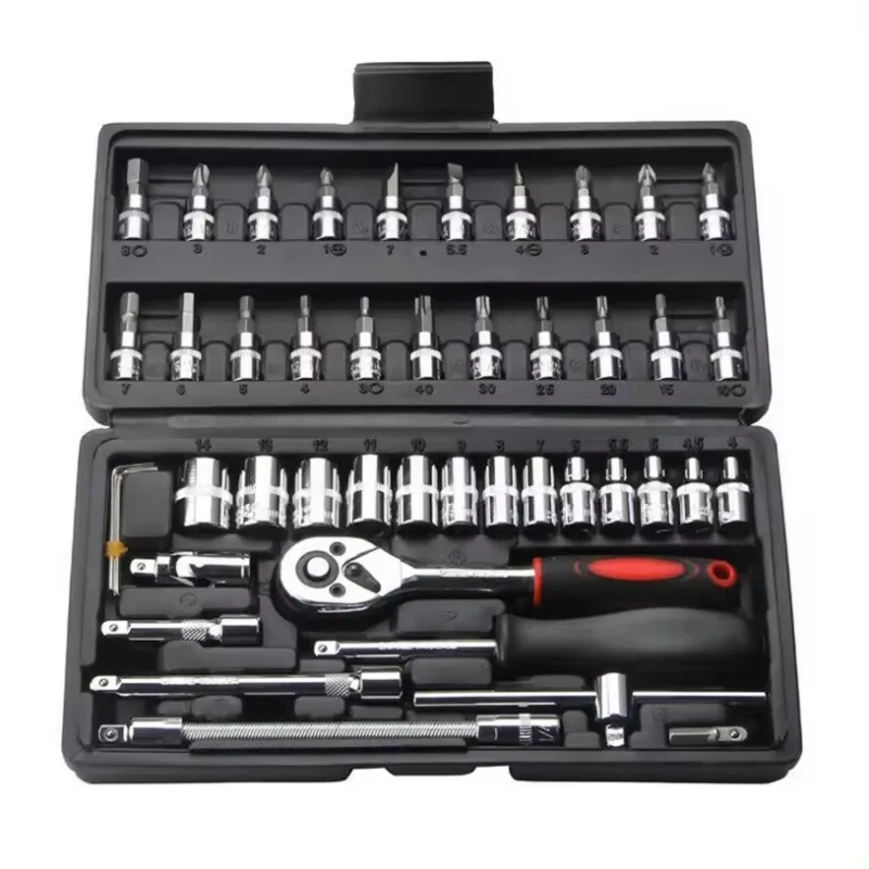 multifunctional wrench socket set 46 pcs
