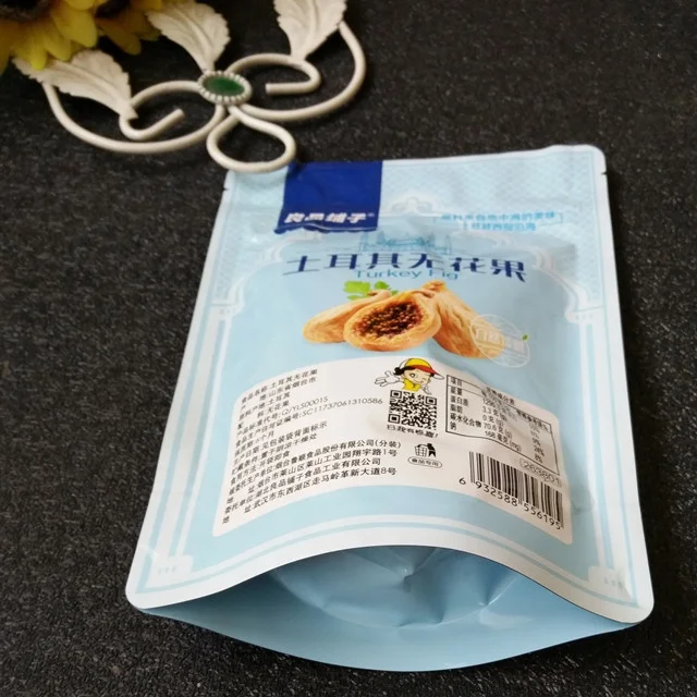 Custom printing snack packaging Resealable plastic Aluminum foil zipper bag