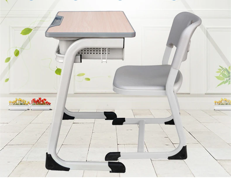 Single Metal MDF School Furniture School Reading Student Desk for Primary School