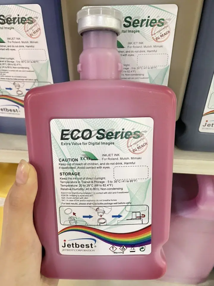 500ml High Quality Jetbest Eco Solvent Max ESL3 Ink for Ro- land BN-20/RE-640/RS-540/RS-640/SP-300i/ SP-540i/ VP-300i/ VP-540i