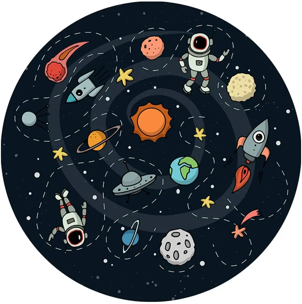 Kids Learning Colors And Animal Alphabet Area Rug