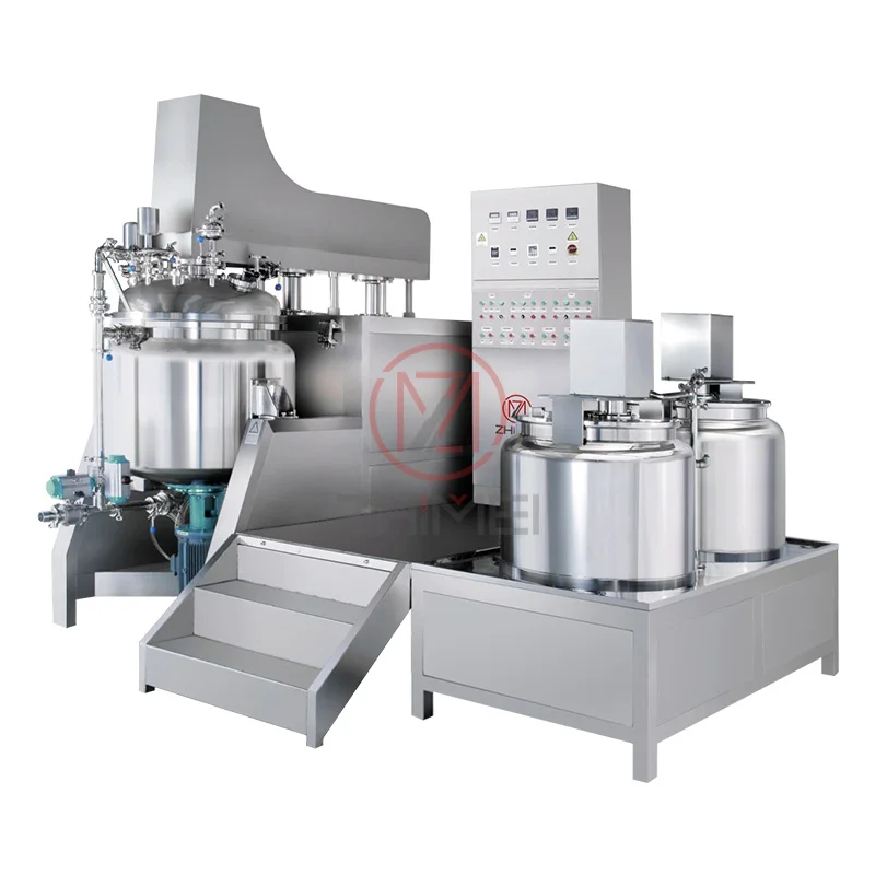 Fully Automatic Intelligent Vacuum Homogenizer Emulsifier Machine Body Lotion Making Machine For Cosmetics Chemical
