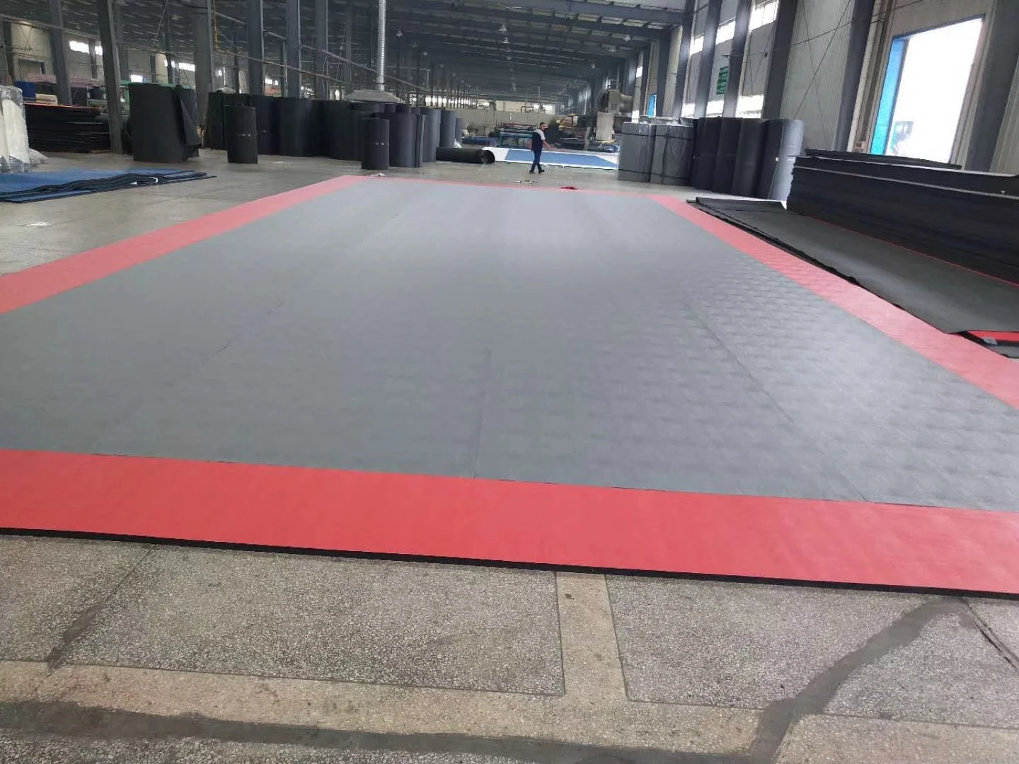 Свернутый спортивный тхэквондо боевой пазл пенный раскладной напольный коврик MMA bjj напольный татами для борьбы коврик