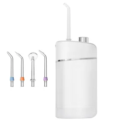 Mini Oral Irrigator USB Rechargeable Water Flossers Portable Dental Water Jet 200ml Water Tank Waterproof Teeth Power Cleaner