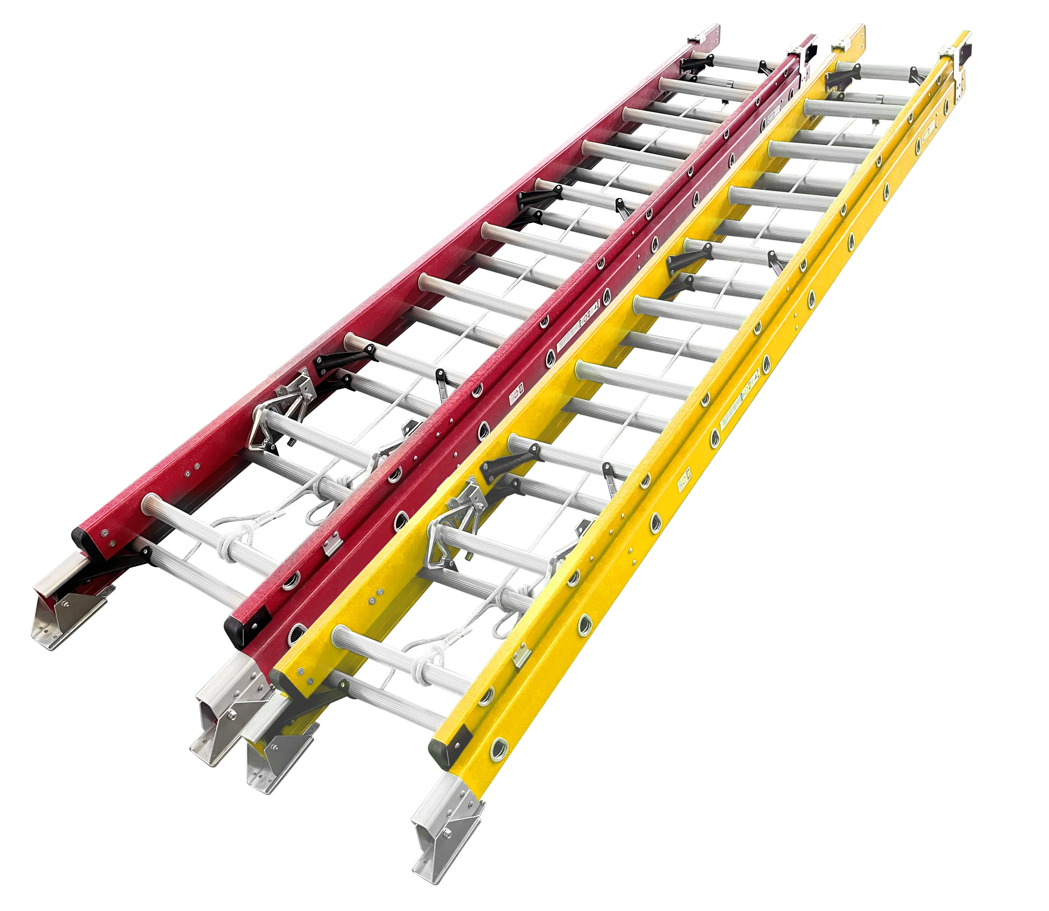 Chinese Factory Heavy Duty Fiberglass Insulated Ladder FRP Telescopic Ladders Electrician Use