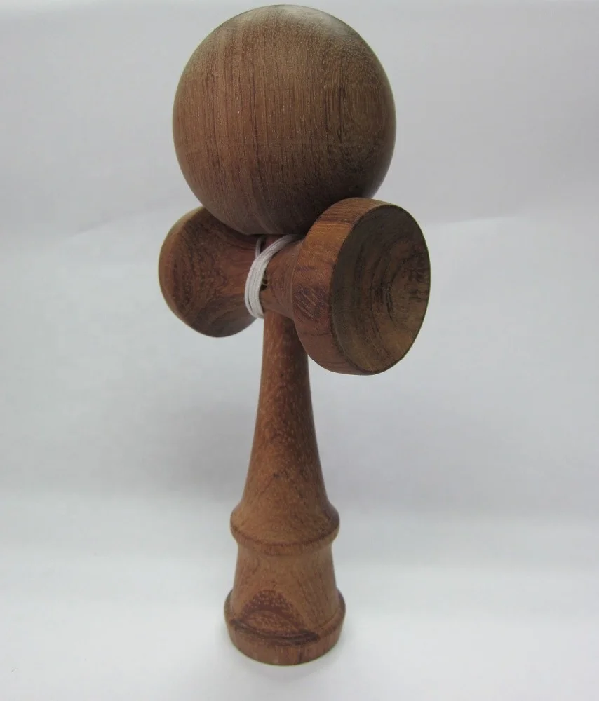 Wholesale New Rubber Paint Cherry Wood Kendama Toy