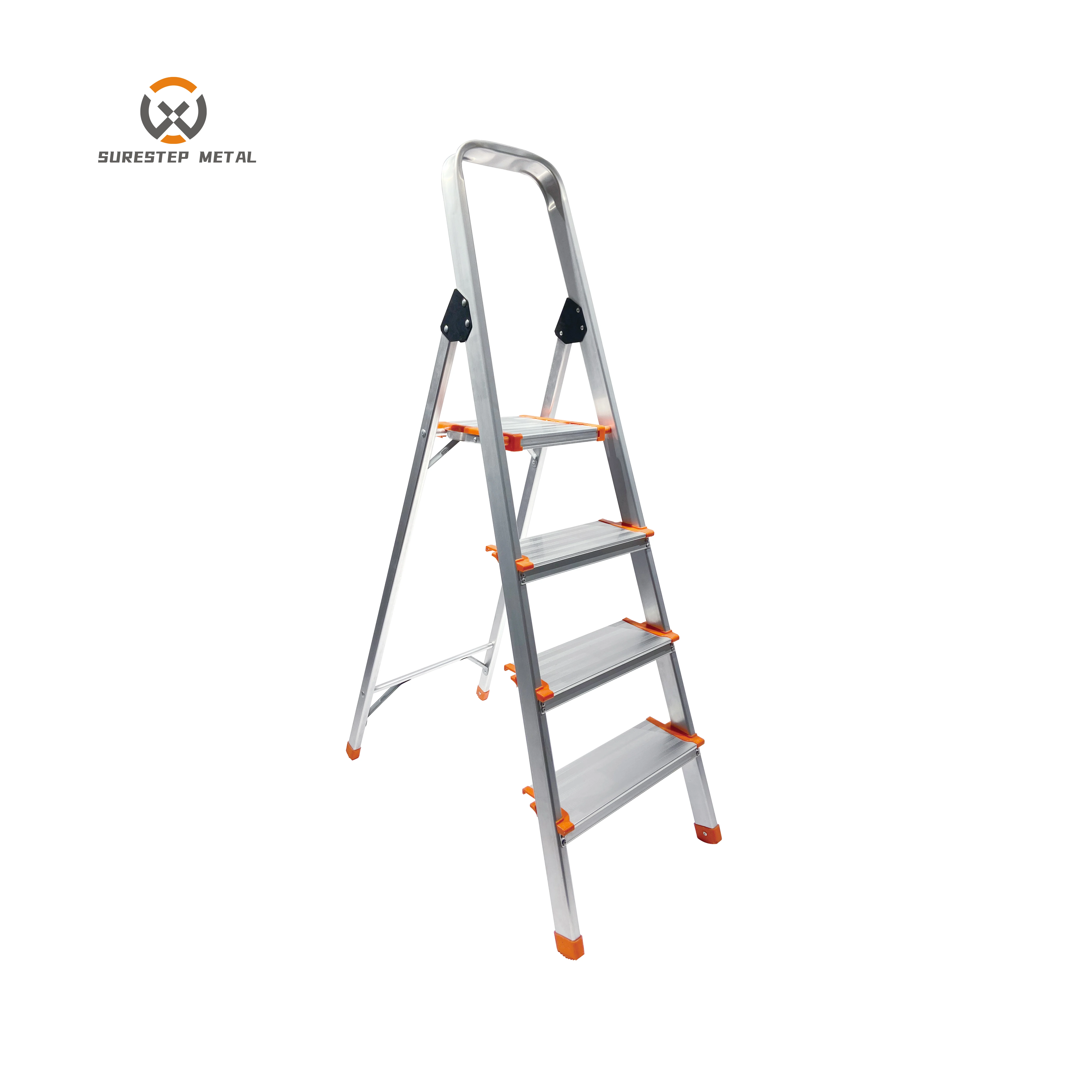 Foldable Steps 3 Step Aluminum Folding Step Stool Ladder For Sale