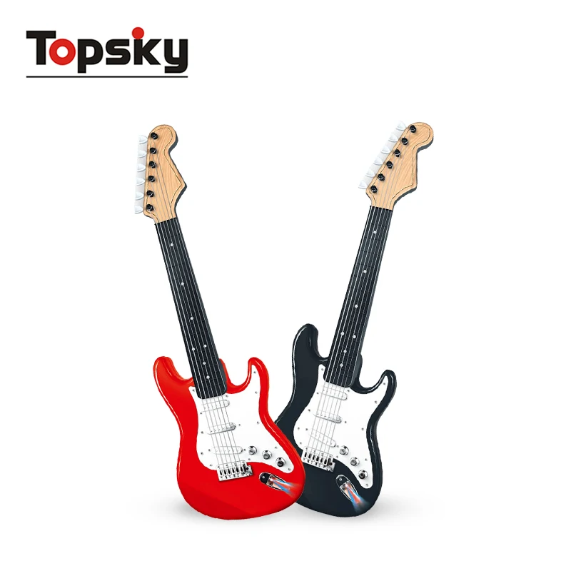 GCC certificate new plastic guitar electric acoustic musical instruments toy bass electric guitar toy