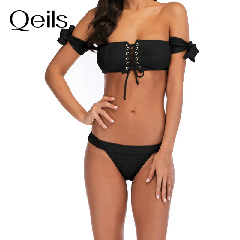 
New arrive swimsuit bikini bra Breathable solid color swimwear manufacturer 