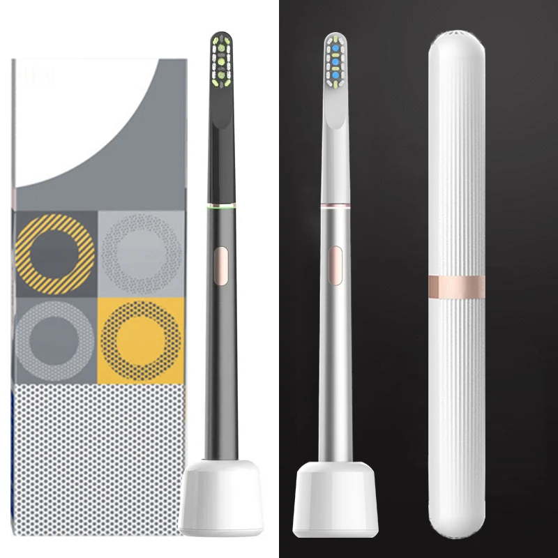 LULA 2022 Private Label Soft Bristle Slim Metal Electric Toothbrush Electronic Toothbrush With Timer