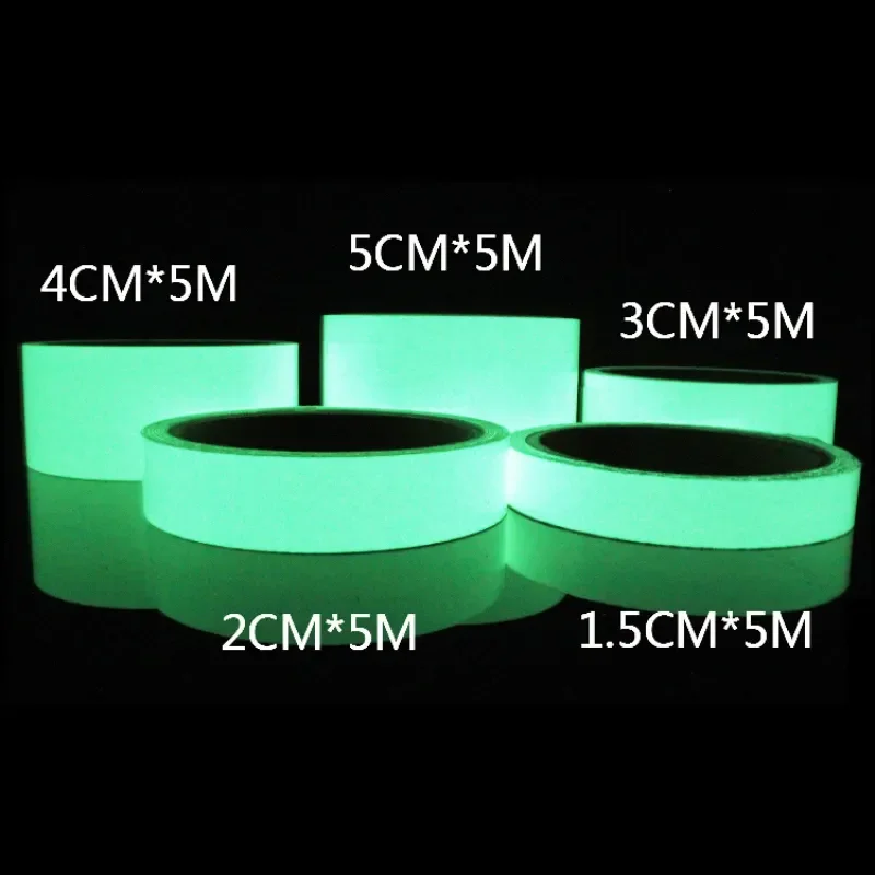 3 Meters Self-adhesive Night Vision Glow In Dark Safety Warning Security Stage Decoration Glow Tape  Luminous Warning Tape