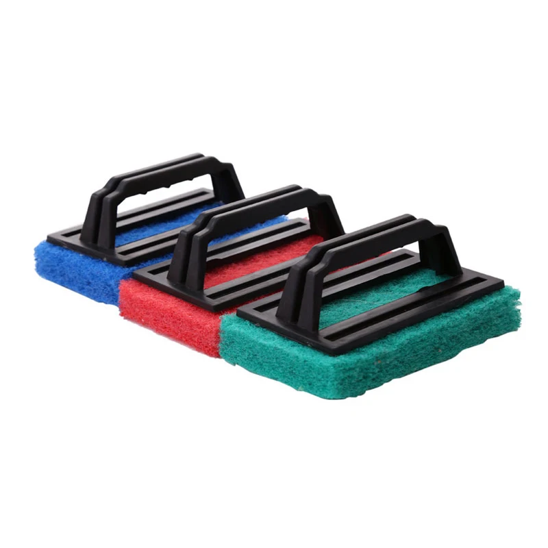 
Handle Scouring Dish Wash Wiping Cleaning Magic Eraser Sheets Sponge Brush For Kitchen Bathroom 