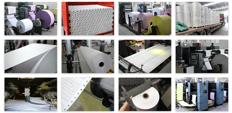 China Manufacturer Hot sell 2/3/4ply NCR Rolls 57mm copy function carbonless paper rolls for black