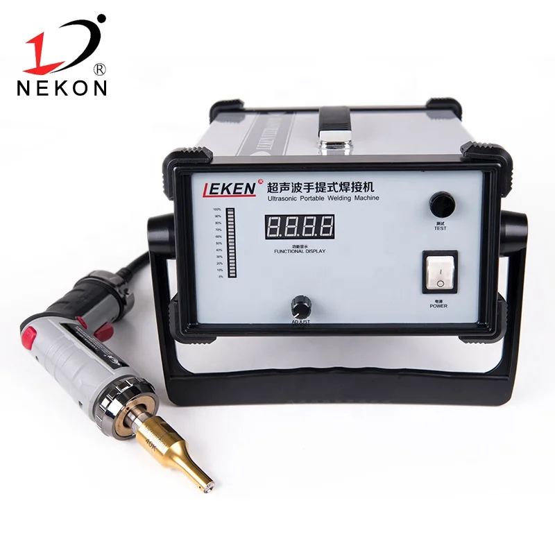 Non woven fabric semi auto ultrasonic portable plastic welding machine