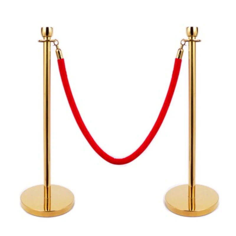 Free Access Parking Road Barriers For Wedding Use Off Road Gold Bollard Stand Heavy Product