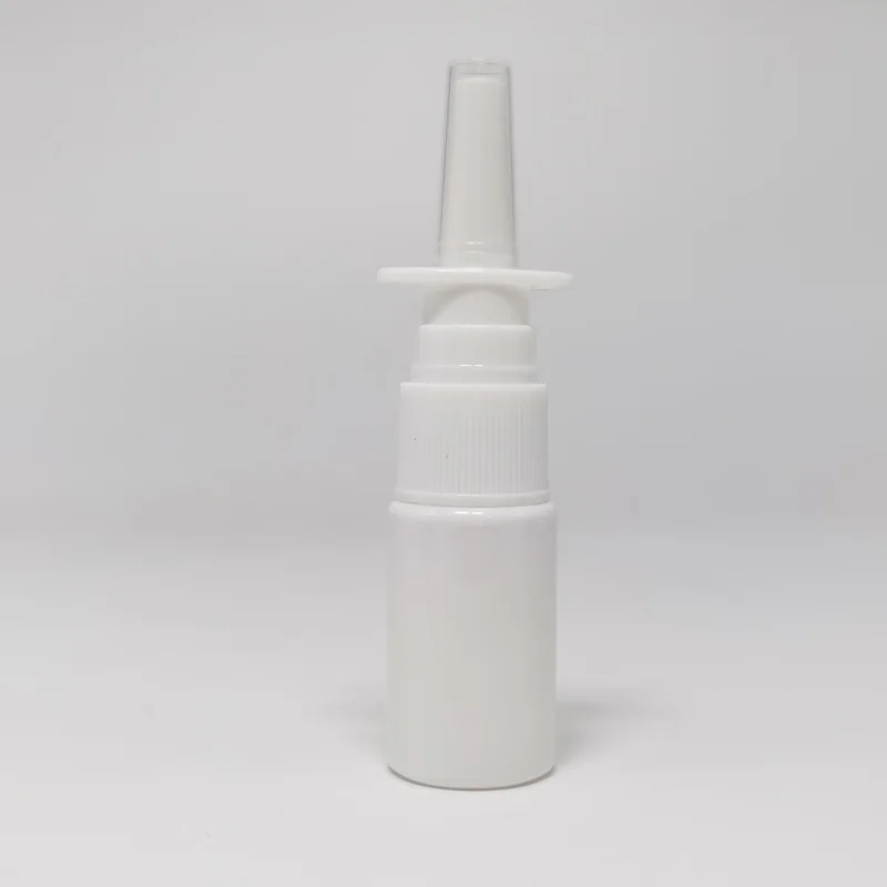 factory 20ML White Empty Plastic Nasal Spray Bottles Pump Sprayer Mist Nose Spray Refillable Bottle For Saline Water Wash Applications