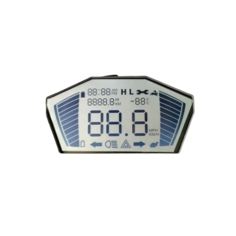 OEM Custom Segment Ebike Display LCD E Bike Screen Digital Electric Motorcycle Speedometer Automotive LCD Display For ebike