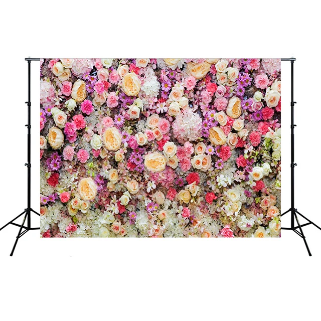 
Studio Photography 3D Rose Floral Backdrop Rose Party Decoration Wedding Flower Wall Background 