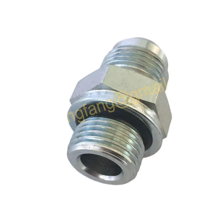 1CG Stainless Steel High Pressure Metric Male Thread / Bsp O-Ring Sealing Carbon Steel Pipe Fitting