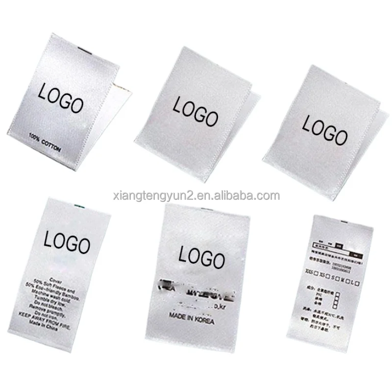 High quality clothing tag wash care label custom non woven care labels for clothing