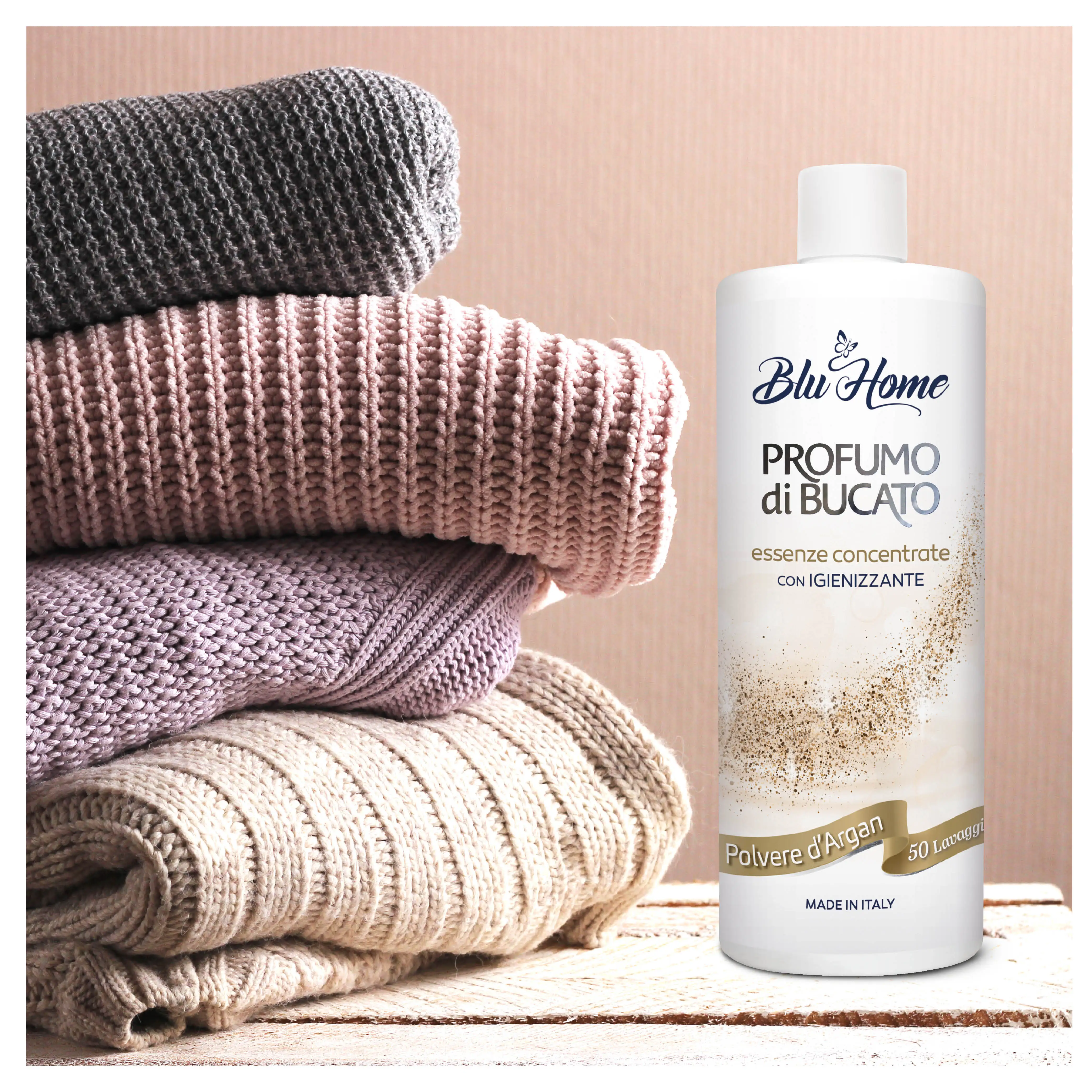 Blu Home Italy Manufacturer Direct Supply 100Ml Capacity Eco Friendly Fabric Laundry Softener For Wholesale