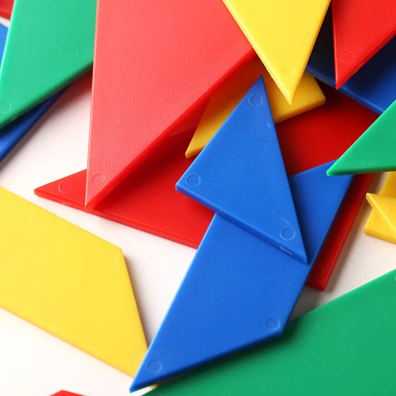 plastic puzzle toys of tangram, educational toys for kids