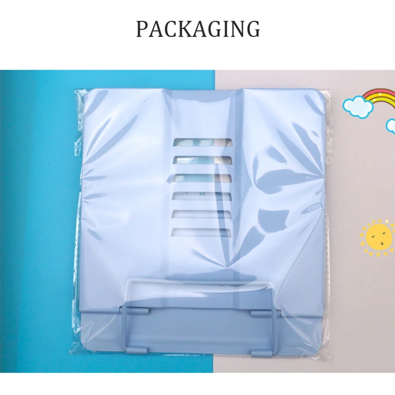6 Angles Adjustable Table Metal Bookend Foldable Hands Free Reading Book Holder Stand For Addult And Kids