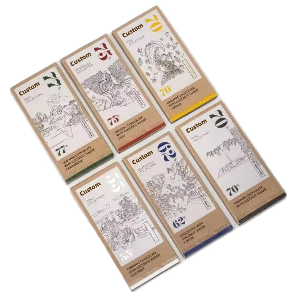 Eco Friendly Paper Box Packaging Tin Chocolate Box Chocolate Bar Packaging Boxes