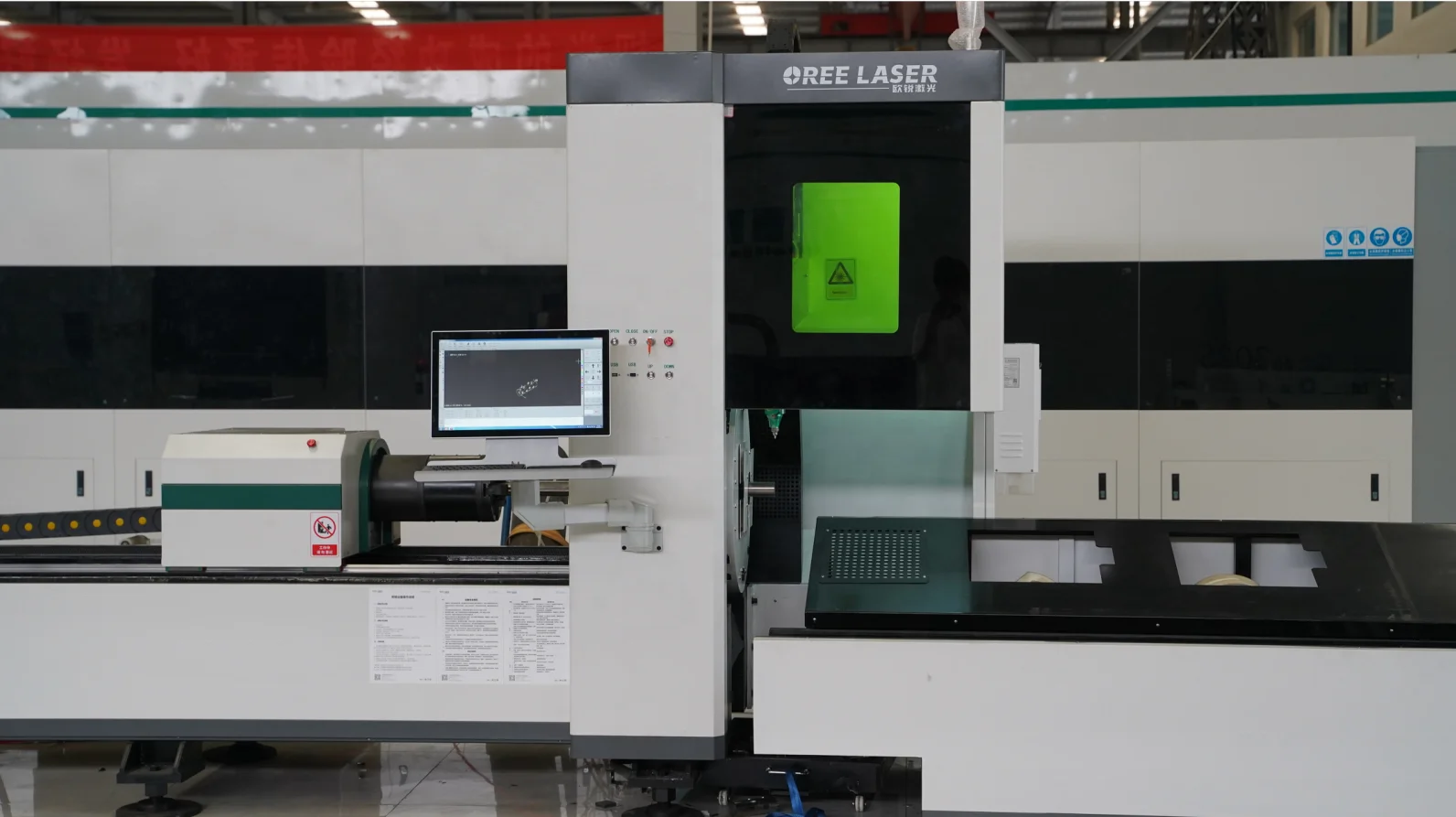 2023 High Precision and High Efficiency Unloading Device Tube Laser Cutting Machine