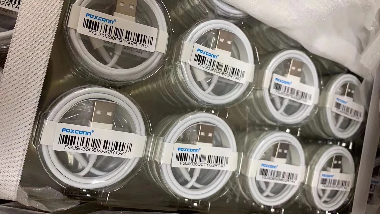 1 м usb-кабель без упаковки Foxconn Электрический зарядный кабель для