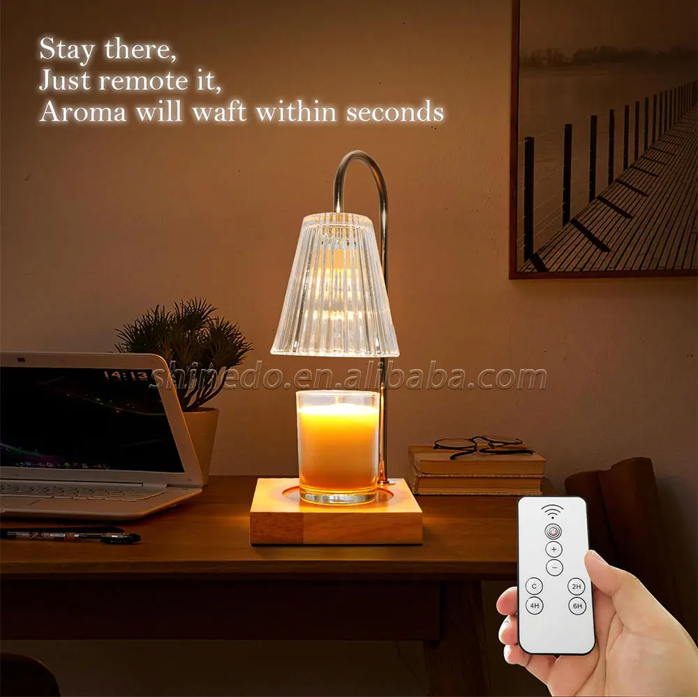 Electric Candle Incense Burner Candle Melt Warmer Light Dimming Switch Melting Candle Heating Night Light Table Lamp Decor