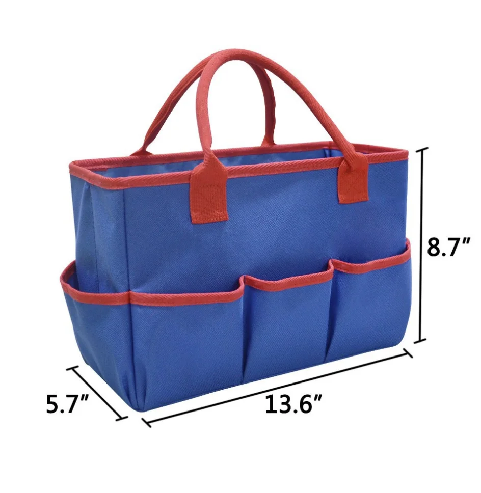 Kindergarten School Canvas Custom Tote Bag For Teacher Carrying Bag Tool Baby Nursery Diaper Caddy Toy Mother Storage Bag Basket