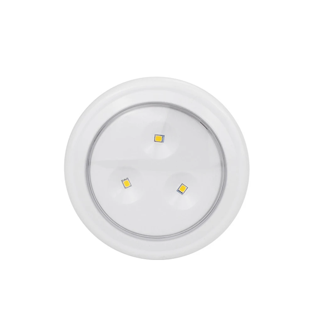 TAIKOO 6 шт нажмите на LED беспроводной под шайба подсветка для шкафов с батарейным питанием встречное освещение кухни спальни гостиной