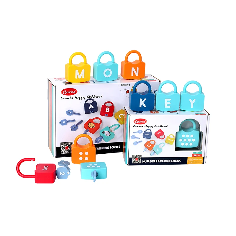 Onshine Amazon, Лидер продаж, подходящая разблокирующая игрушка Монтессори, буквенно-цифровой когнитивный замок