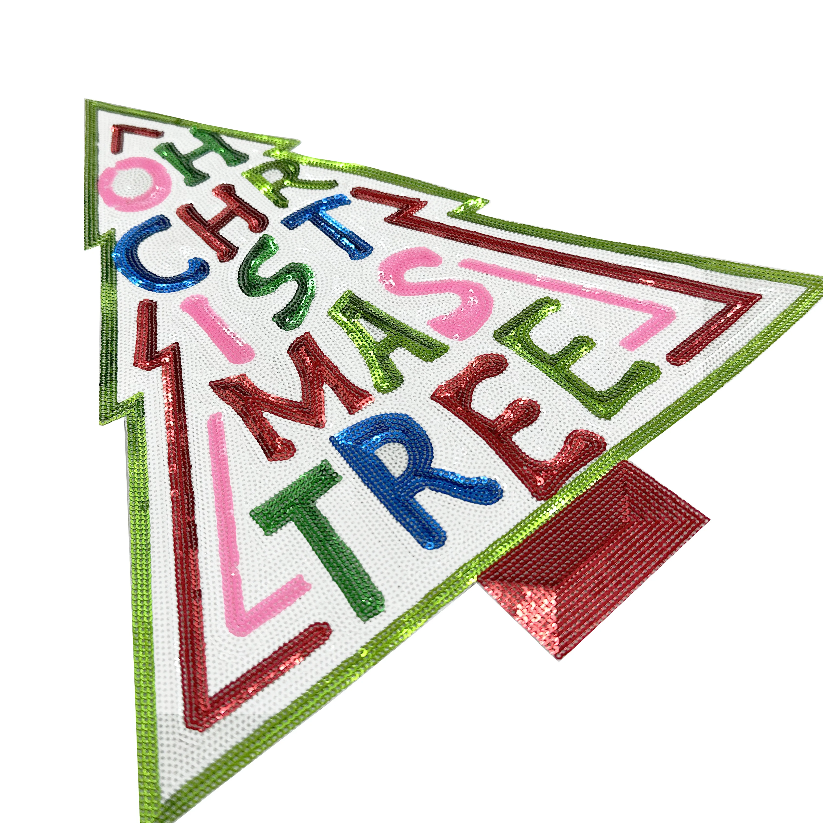 Designer Logo Pearl Letter Patch Embroidery Sew On Sequin Patches Iron On Chenille Custom Logo Patches For Hats