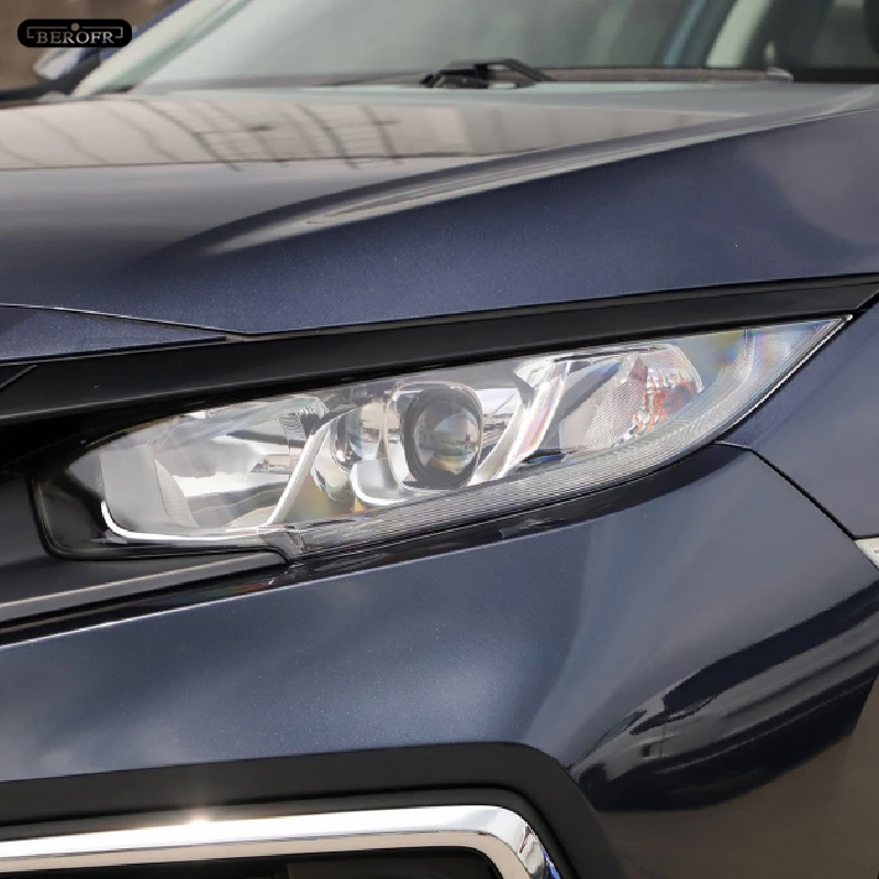 Car Headlight Tint Black Protective Film Protection Transparent TPU Light Sticker For Honda Civic Accord 10th 2019 Accessories