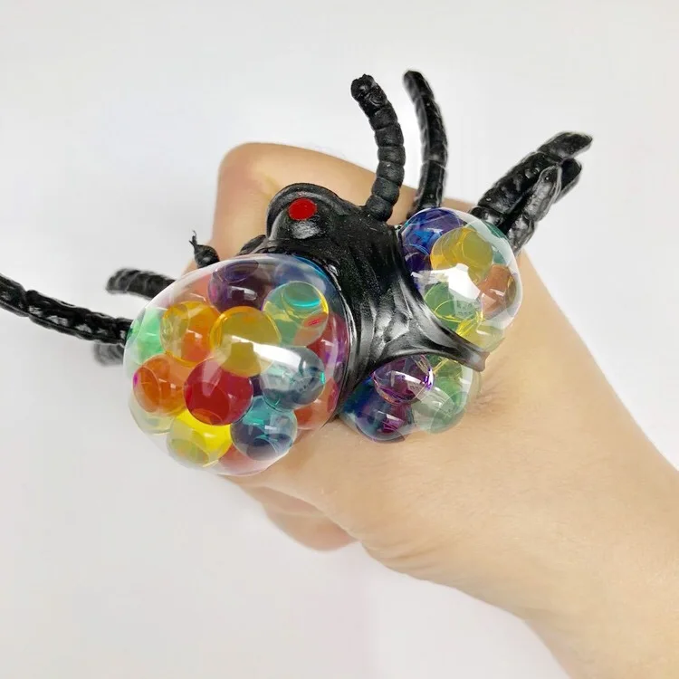 Funny toys Anti stress spider Reliever Grape Ball Autism Mood Squeeze Relief Healthy Toys Fun Geek Gadget for Halloween Jokes