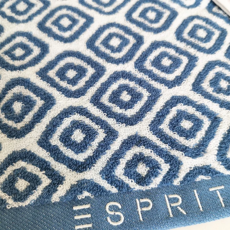 Shan Dong Towel 100% Combed Cotton Jacquard Hand Bath Towel Set With Customer Logo Embroidery