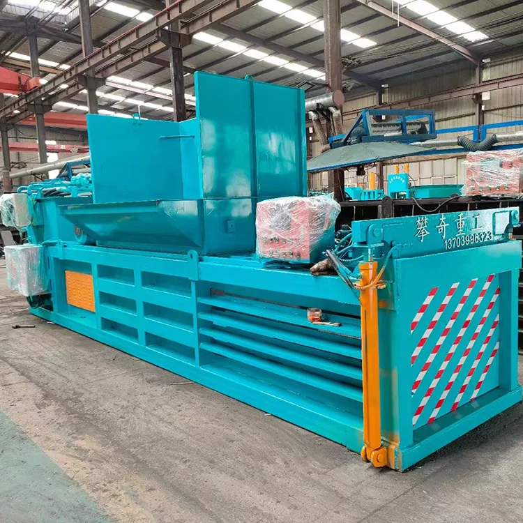 Waste cotton straw hydraulic block press New waste plastic baler