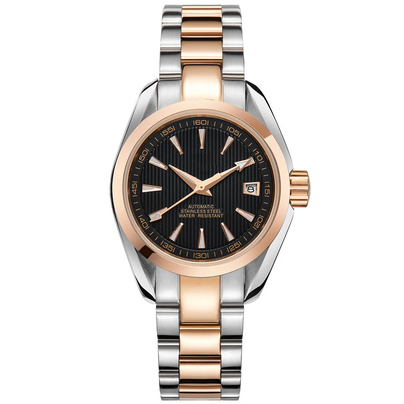 Multifunctional Luminous Fashion 30m Waterproof Mechanical Movement Ladies Watch
