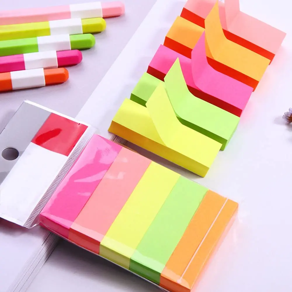 
Variety of Colors 100 Pcs x 15 Pack Self-Stick Notes 0.6 x 2 Inch Small Sticky Notes 