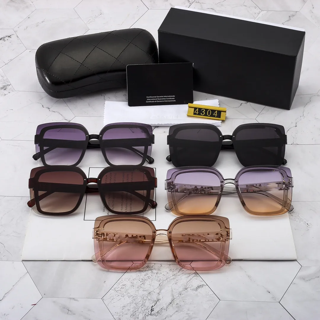 2022  High Quality Luxury Letter Sunglasses Famous Brands Square Gradient Sun Shades Glasses For Women