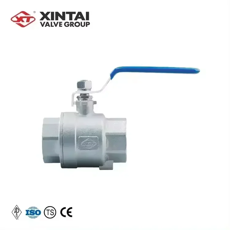 Produced by Xintai Q11F-1000WOG 1-1/2inch mini stainless steel CF8M float Threaded Ball Valve