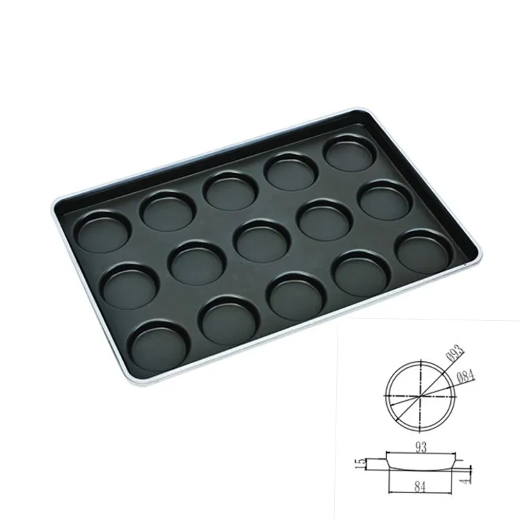 High Quality Bakeware 3.5 Inch Non Stick Aluminum Steel Hamburger Bun Pan Baking 400*600mm