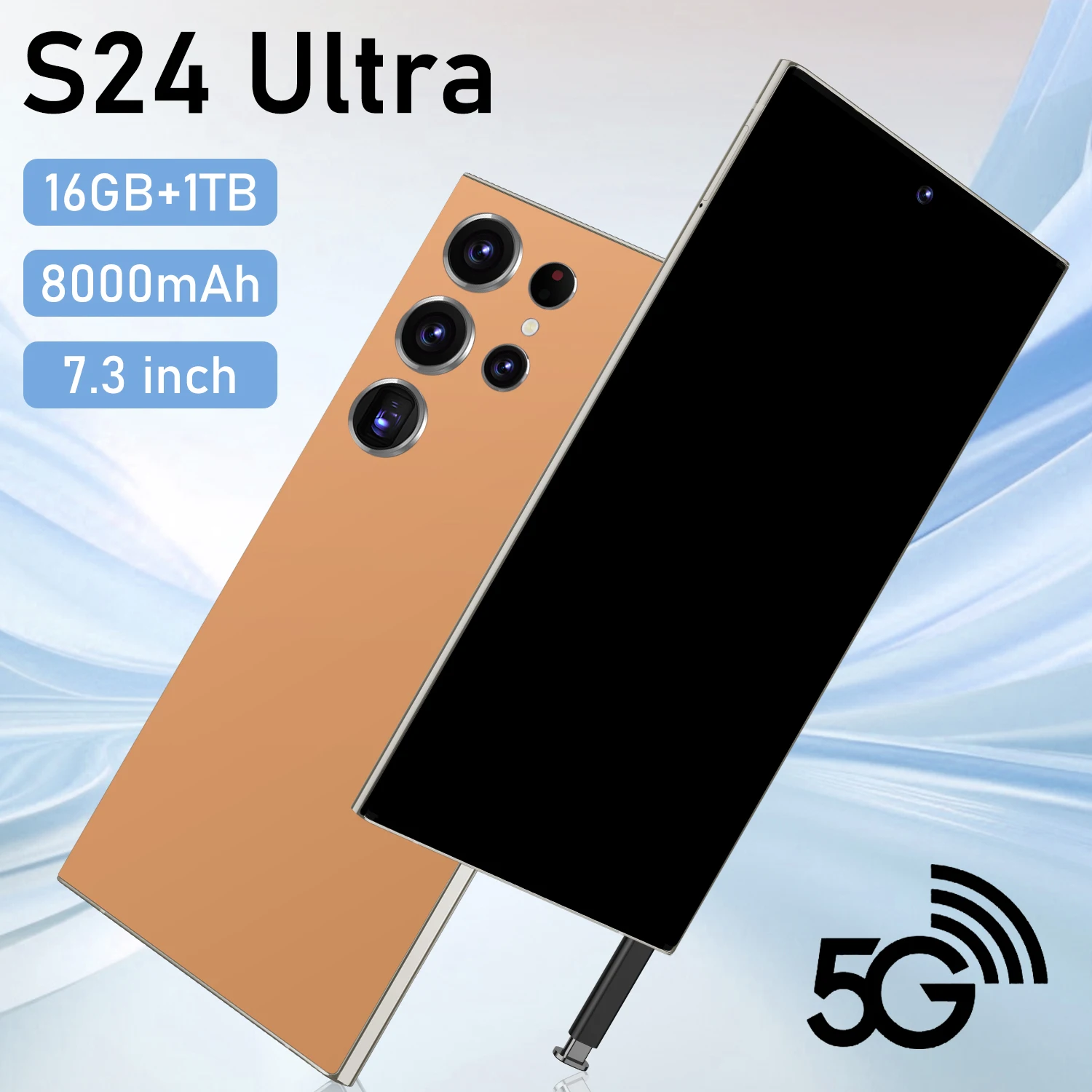 2024 Original S24 Ultra AI Smartphone 16GB Unlocked Android 13 Phone 4G 5G Dual SIM 16GB+1TB Memory English Operating LTE CDMA