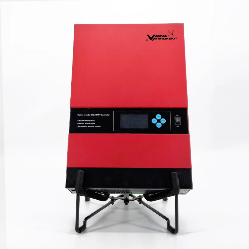 Vmaxpower 48V 5kw Hybrid Built-In MPPT Controller Pure Sine Wave Off Grid High Frequency Solar Inverter
