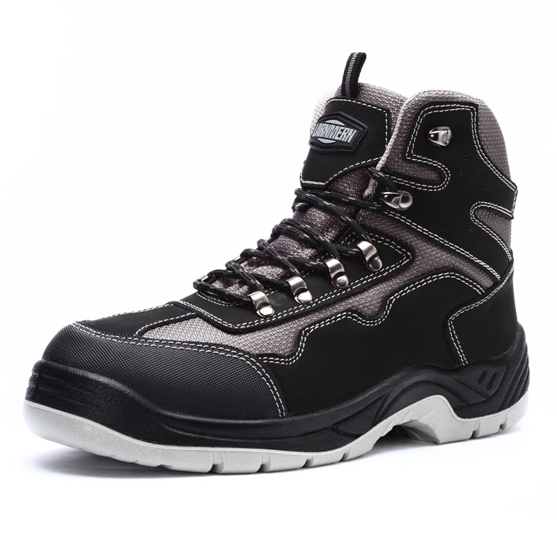 LARNMERN Mens Steel Toe Work Safety Shoes  Breathable Anti-smashing Anti-puncture Protective Anti-Static Work Sneakers for men