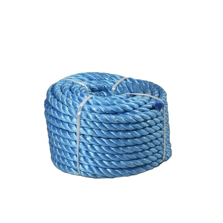 High Quality PE Danline Colorful 3-4 Strands Twisted Monofilament Rope for Marine Transport Fishing Agriculture Hardware