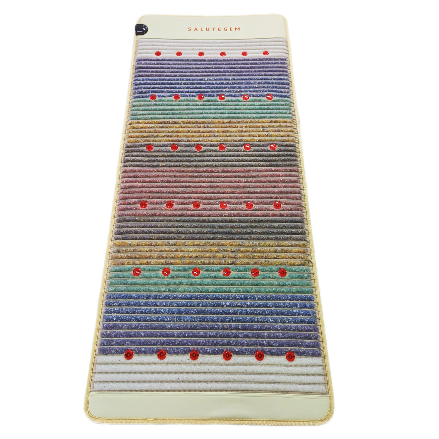 Salute Master MS-9000 New Chakra Amethyst Crystal Far Infrared PEMF Heating Mattress Bio Magnetic Photon Healing Chakra Mat